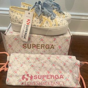 NWT Superga X LoveShackFancy shoes